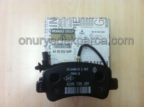 Renault Master 3 Arka Fren Balatası 440601186R 440600264R