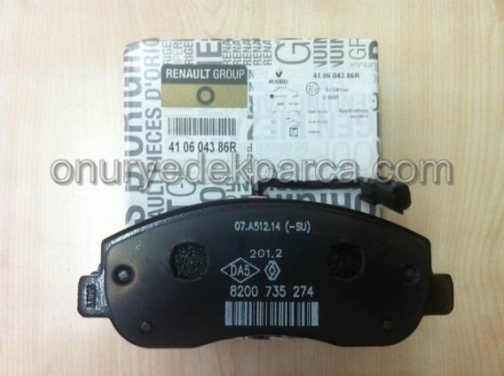 Renault Master 3 Ön Fren Balatası 410604386R 410601061R