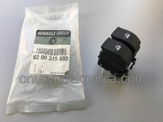 Renault Megane 2 Sol Ön Cam Düğmesi  8200315033